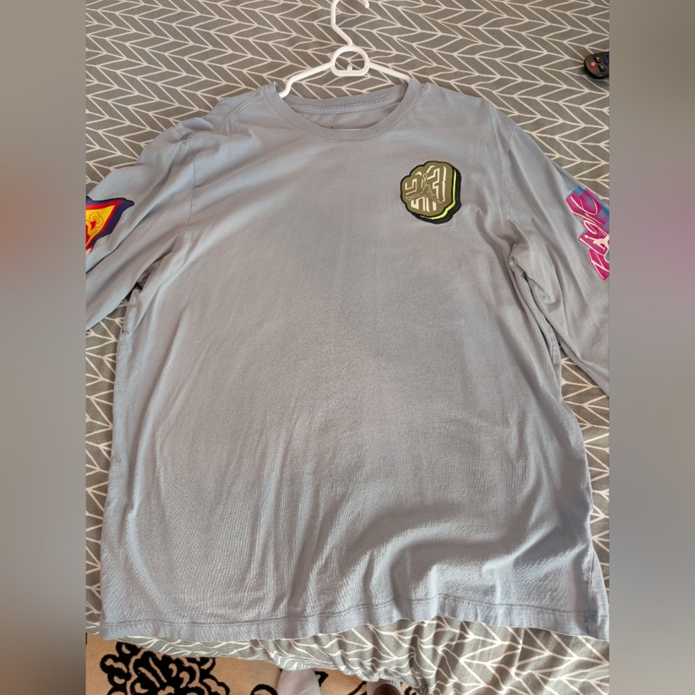 Jordan Long Sleeve Sticker Shirt Men's XL